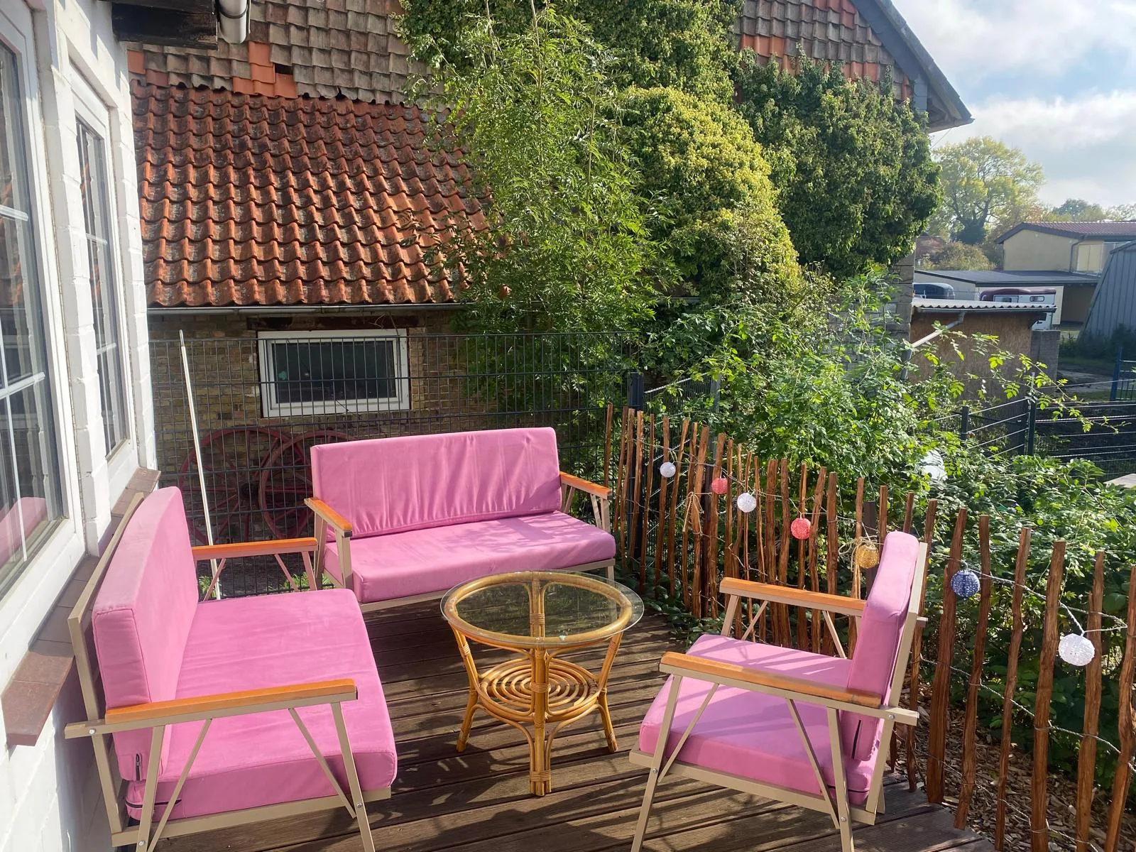 Sitzplätze auf der Terrasse